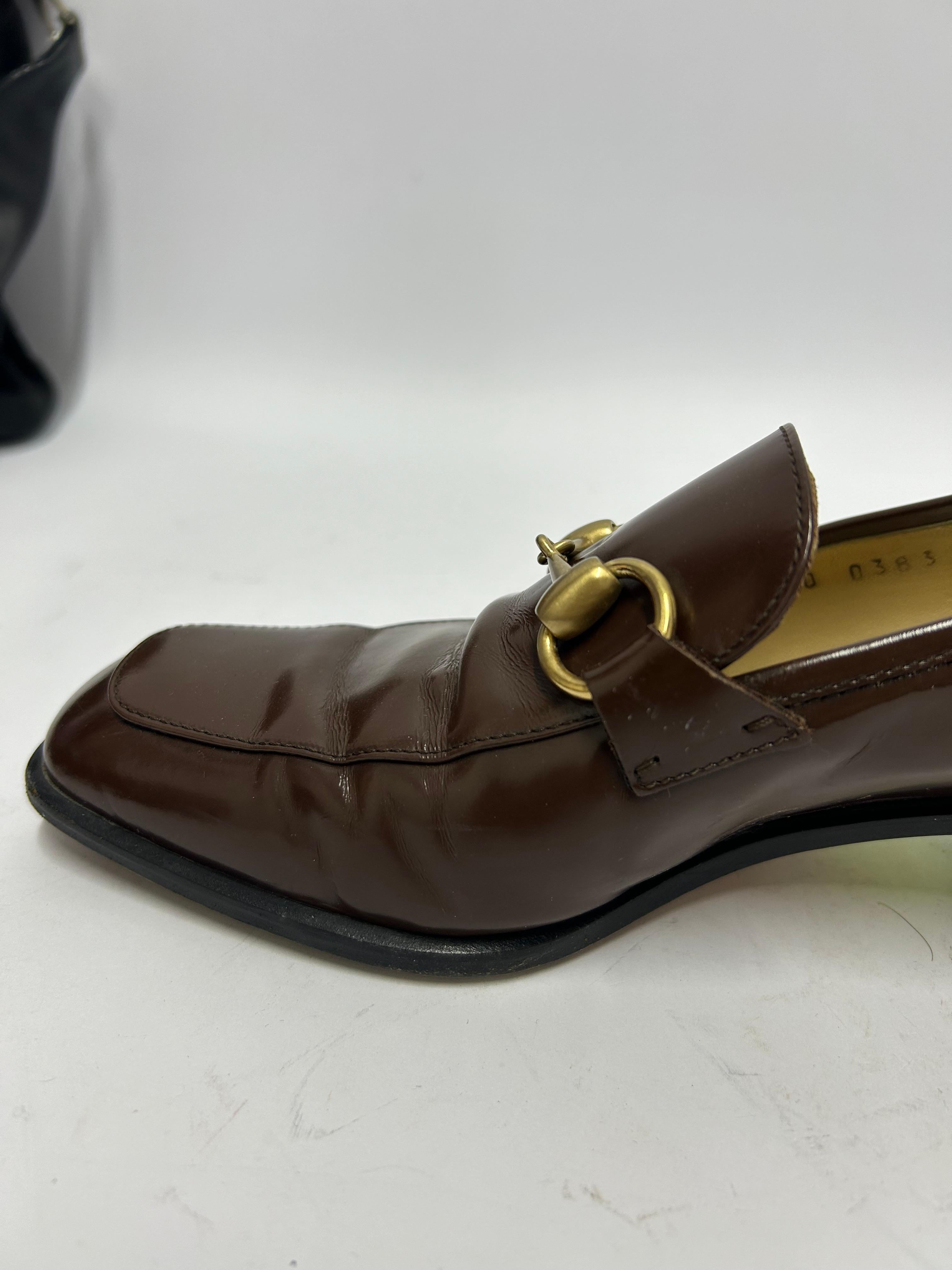 Gucci Horsebit Loafers aus Leder, Größe EU 36,5 im Angebot 12