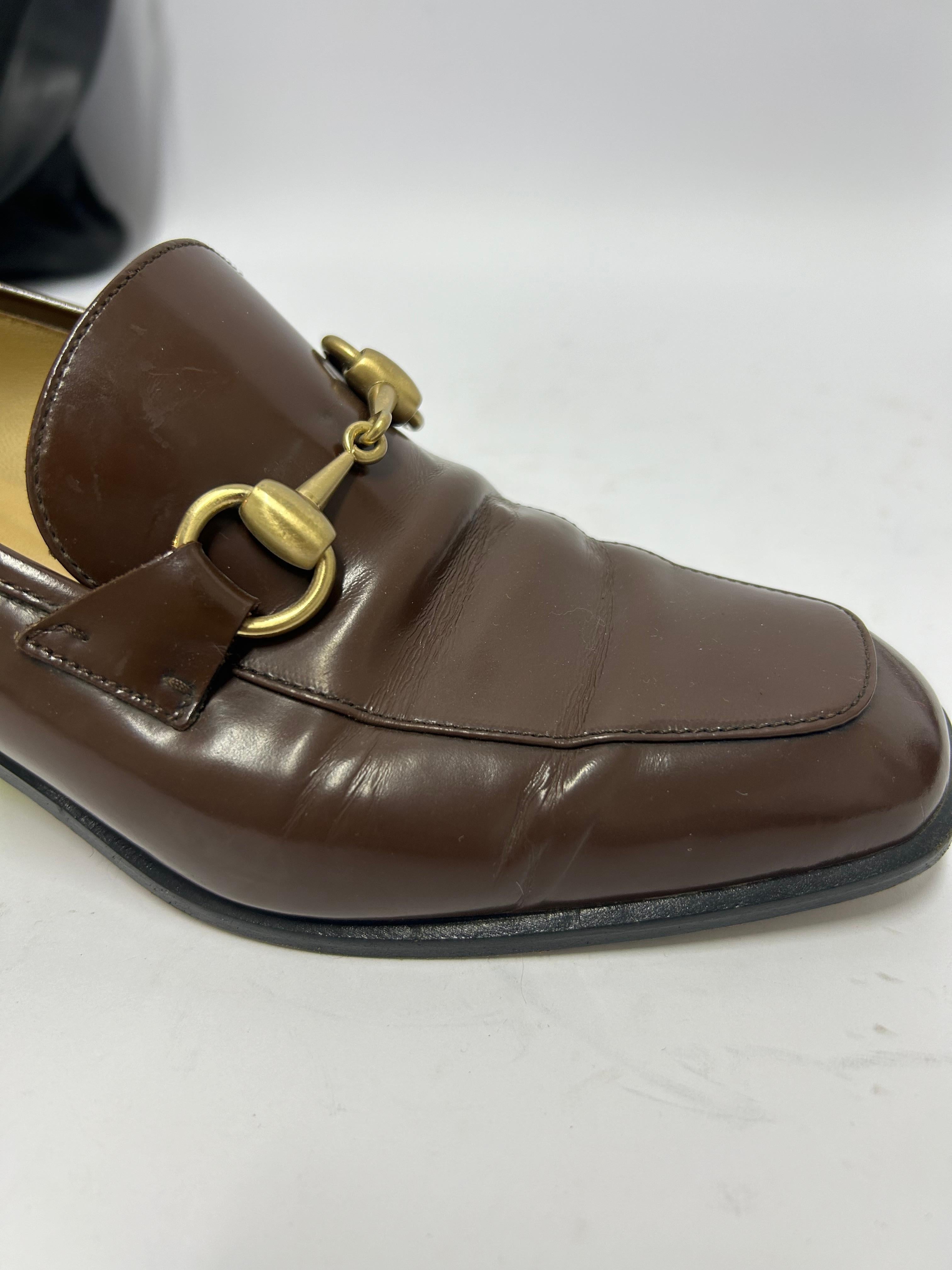 Gucci Horsebit Loafers aus Leder, Größe EU 36,5 im Angebot 13