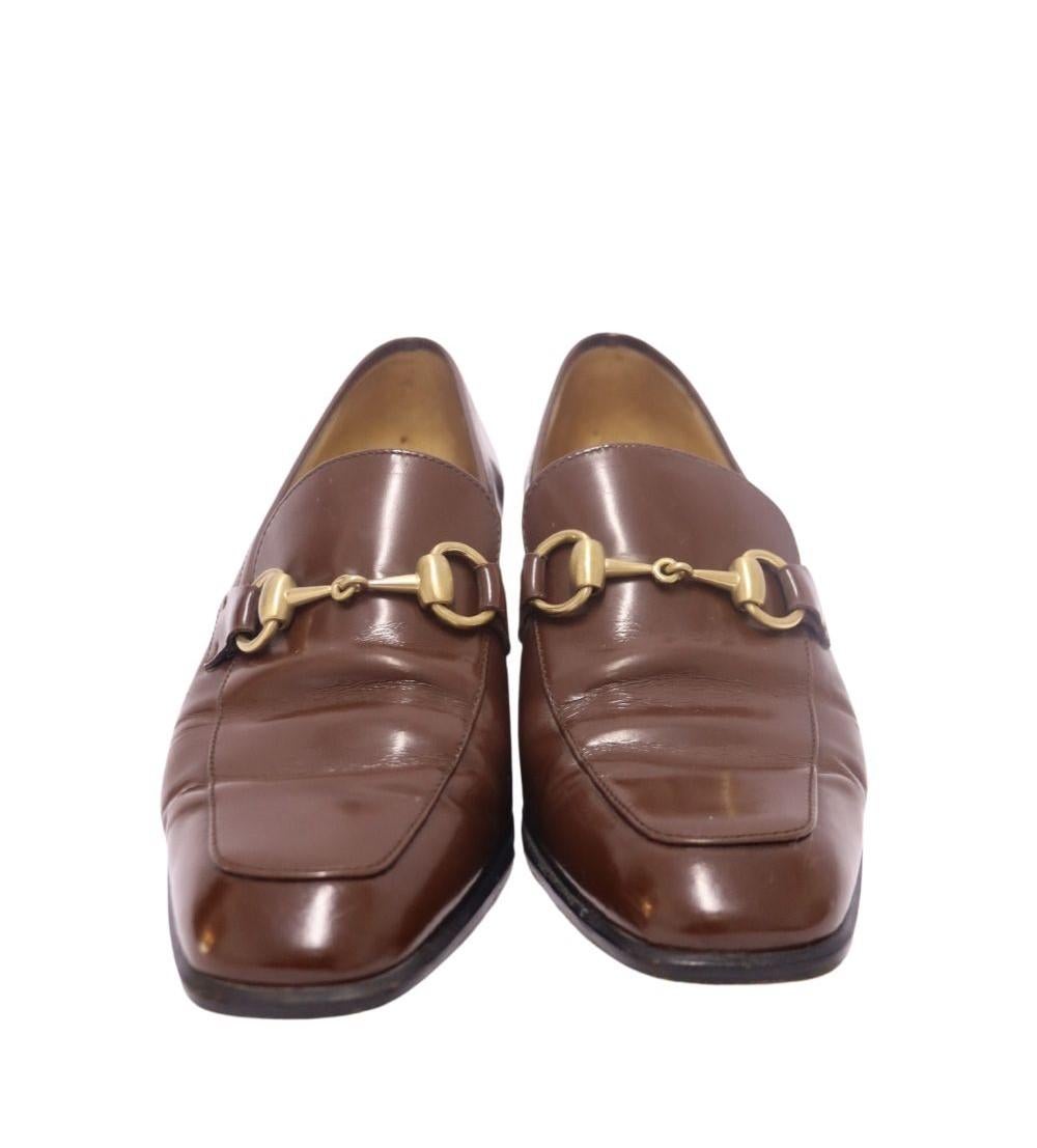 Gucci Horsebit Loafers aus Leder, Größe EU 36,5 Damen im Angebot