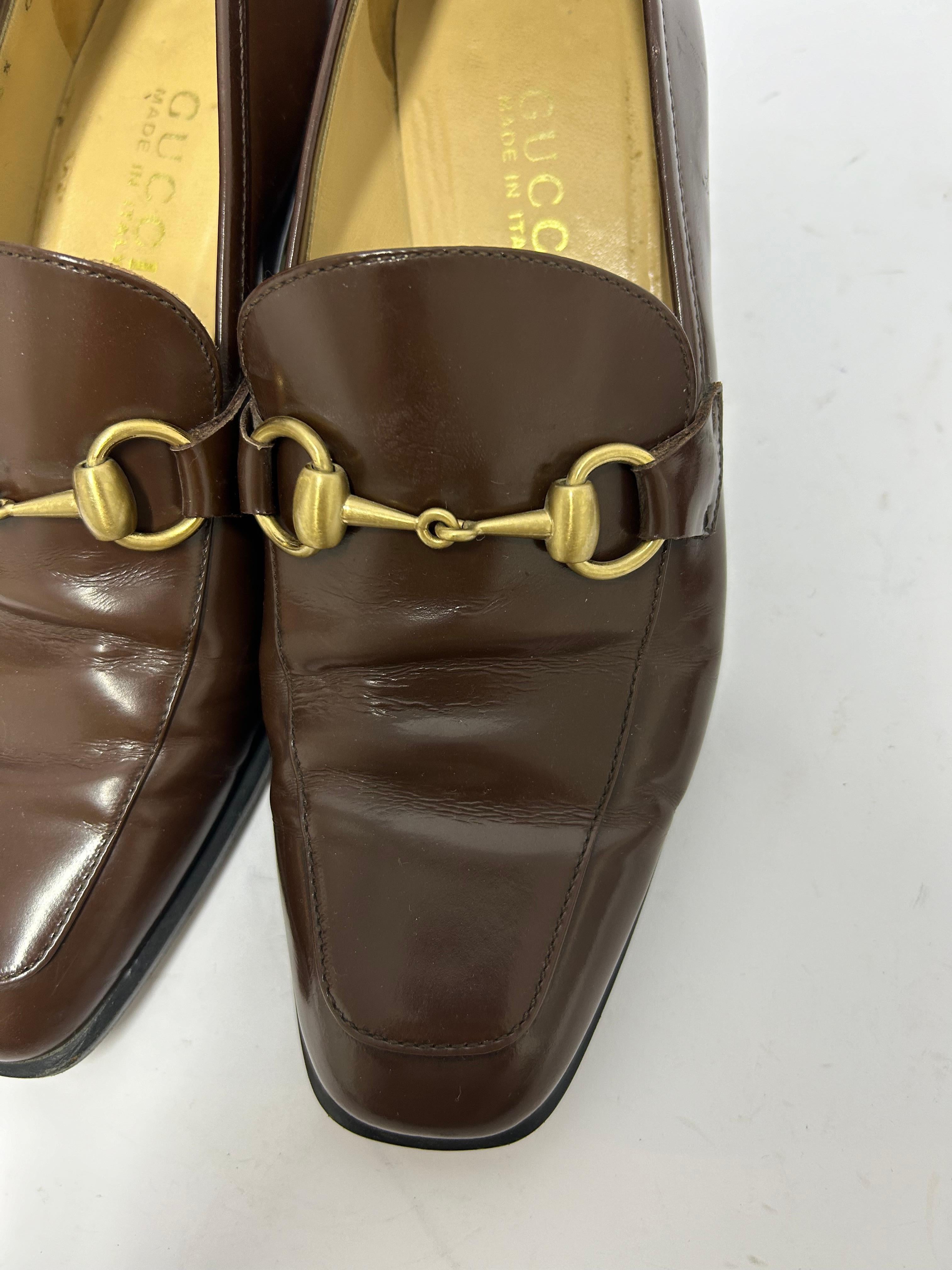 Gucci Horsebit Leather Loafers Size EU 36.5 For Sale 3