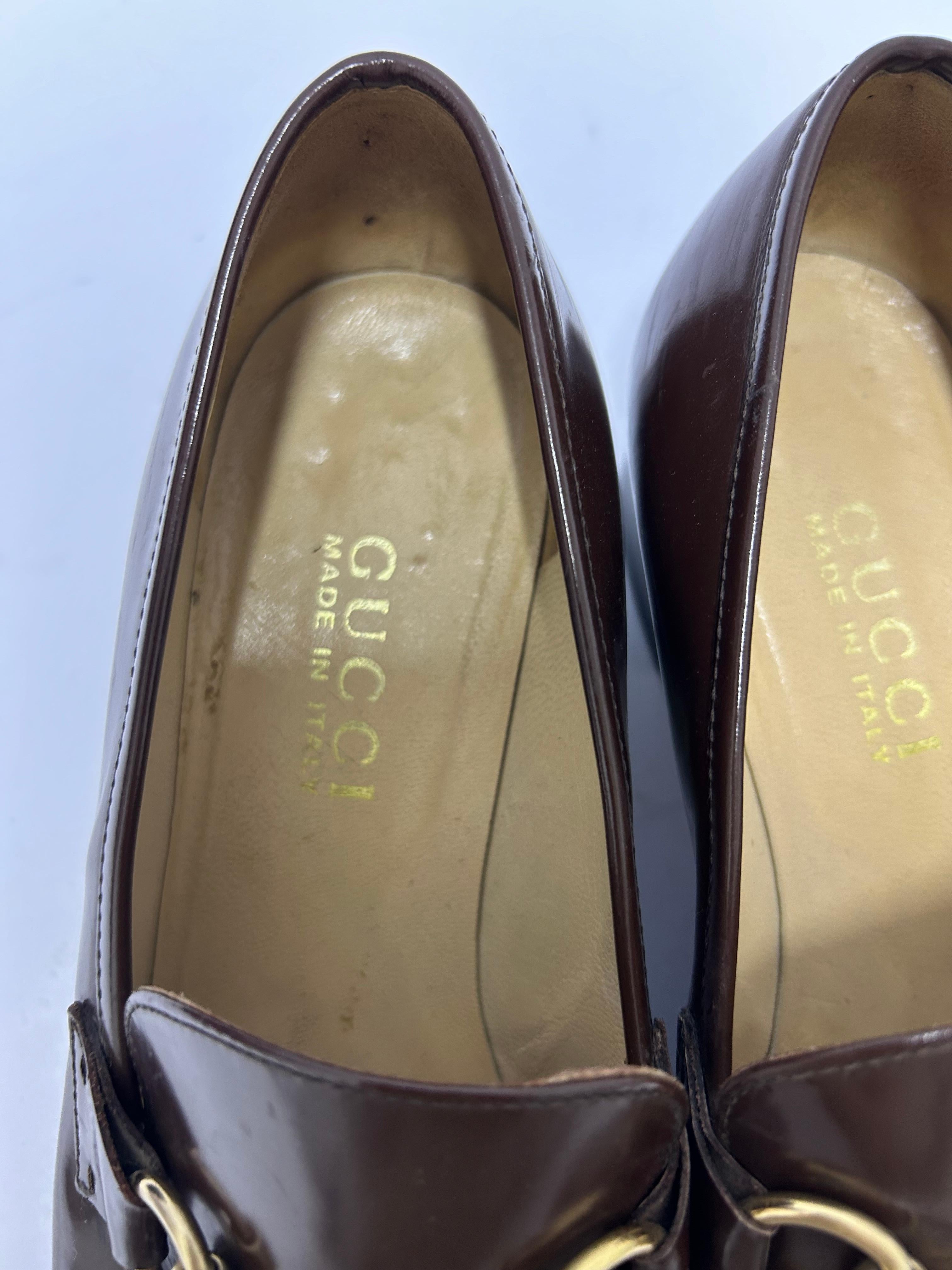 Gucci Horsebit Loafers aus Leder, Größe EU 36,5 im Angebot 5