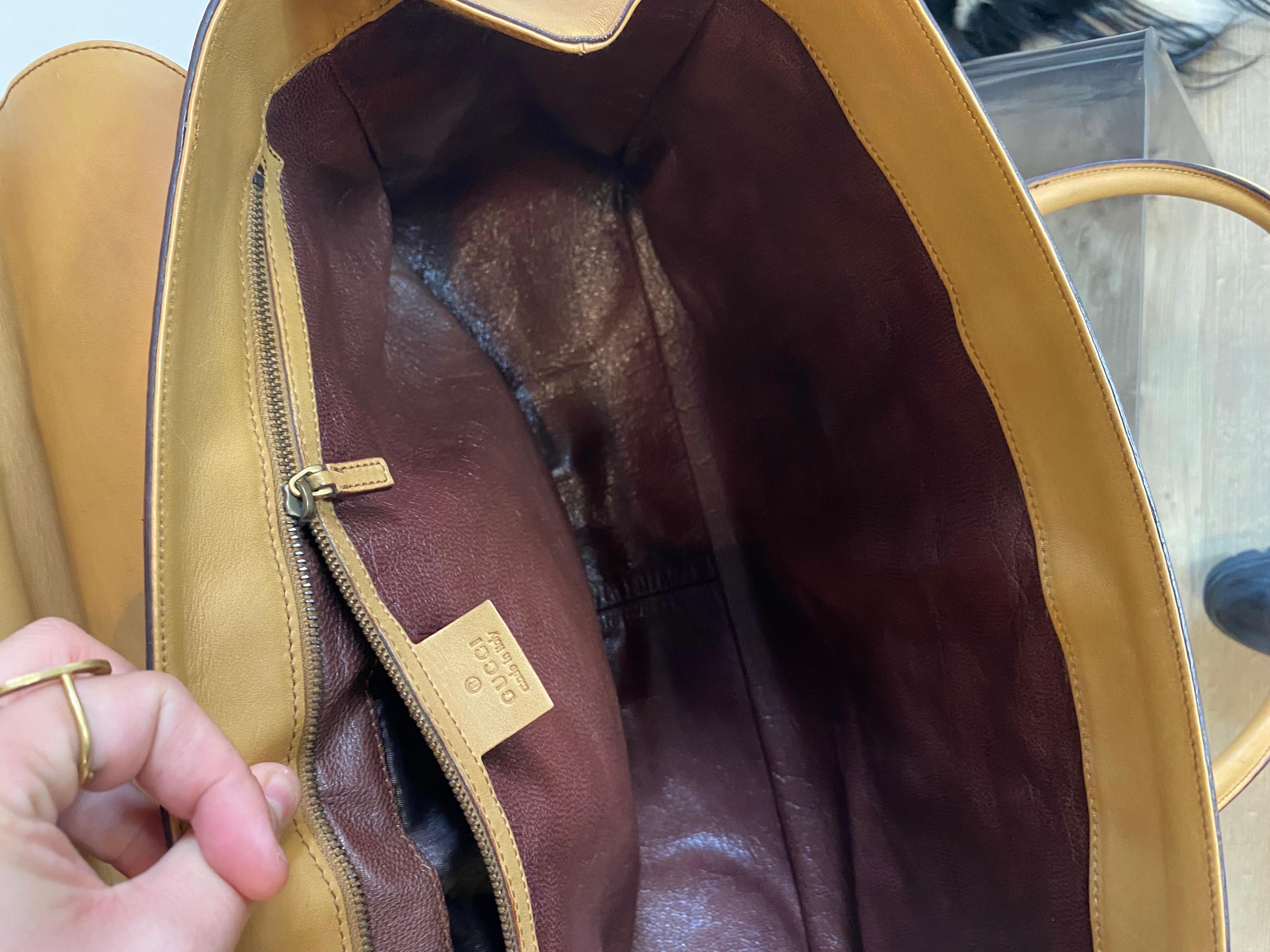 Maxi borsa in pelle Horsebit di Gucci in vendita 3