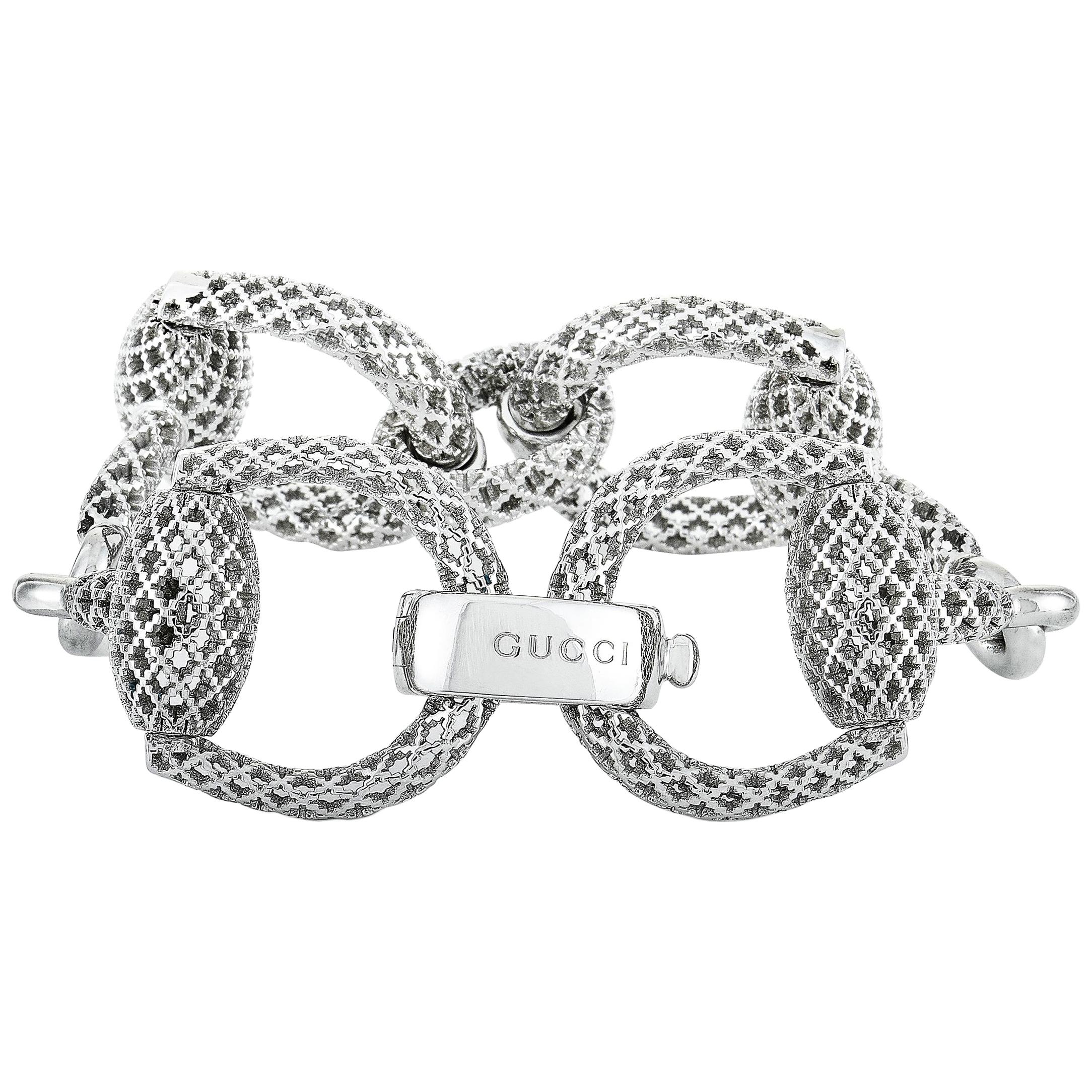 Gucci Horsebit Light Silver Bracelet