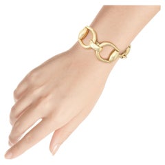Gucci, bracelet à maillons en forme de mors de cheval en or jaune 18 carats