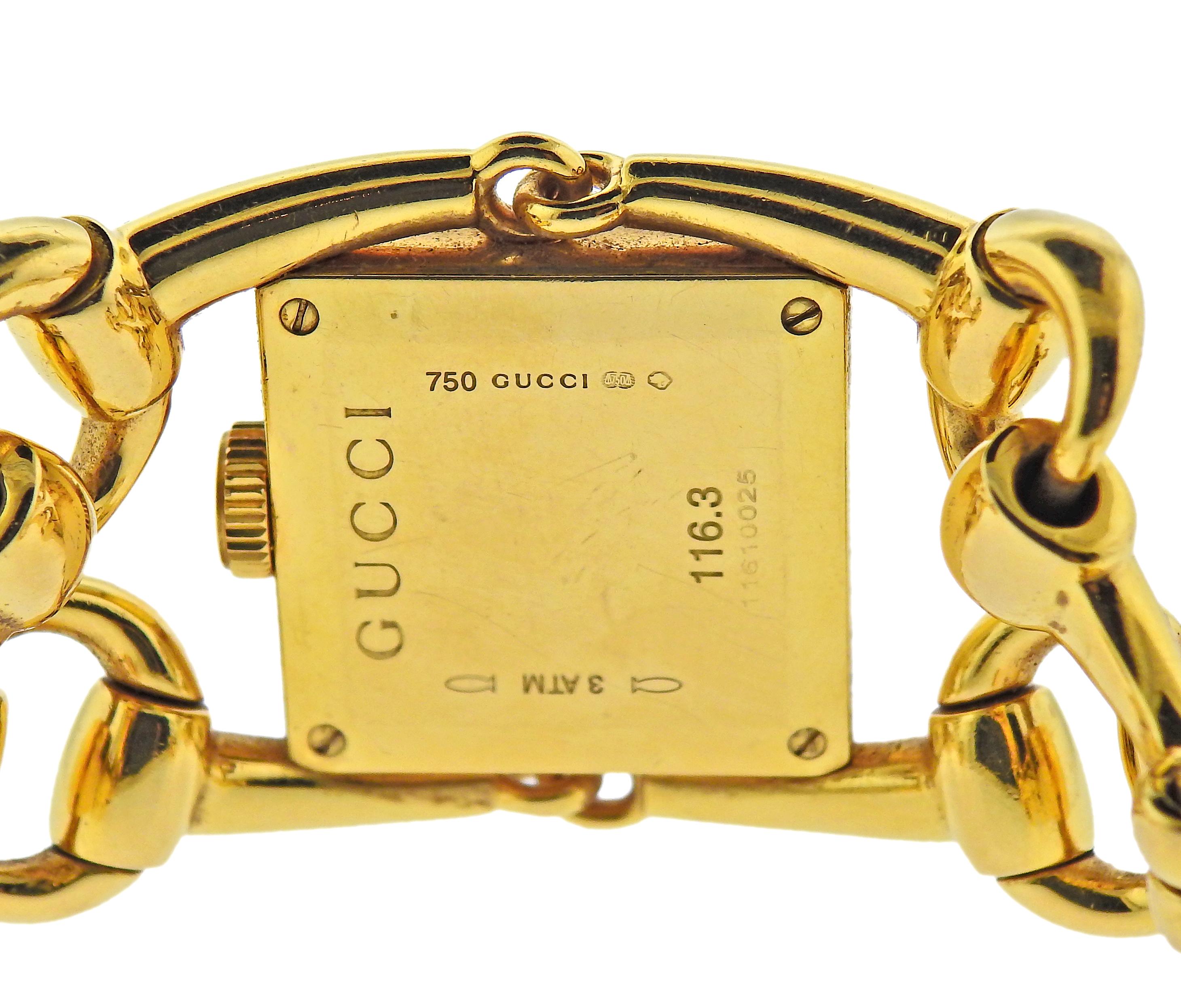 gucci watch bracelet gold