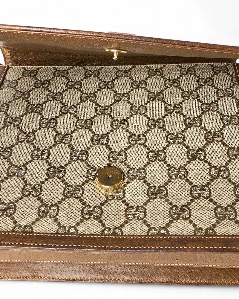 Gucci Horsebit Medium GG Supreme Marrone en vente 8