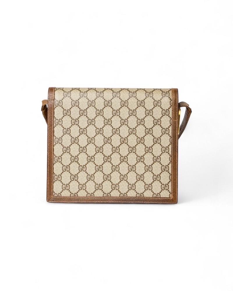 Gucci Horsebit Medium GG Supreme Marrone en vente 1