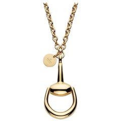 Gucci Horsebit Necklace with Pendant YBB153328001