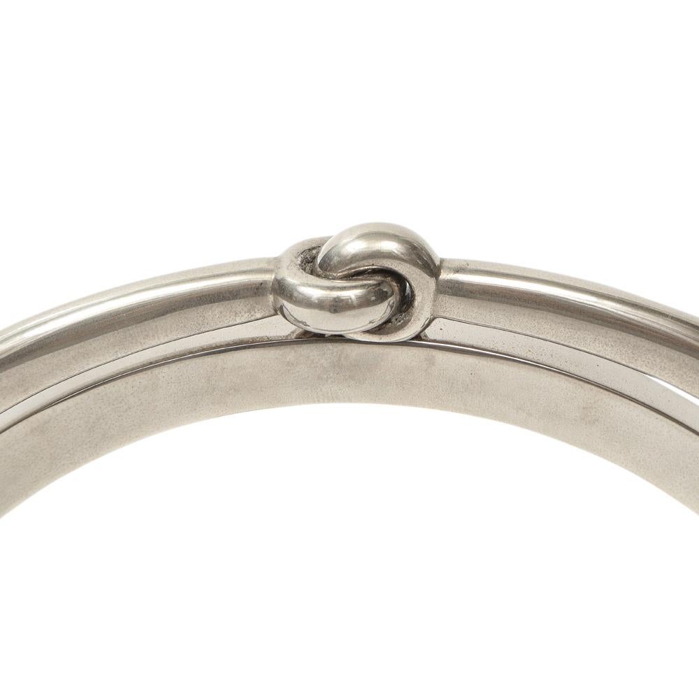 Horsebit-Bilderrahmen von Gucci, Nickel, signiert im Angebot 2