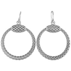 Gucci Horsebit Rhodium-Plated Silver Earrings