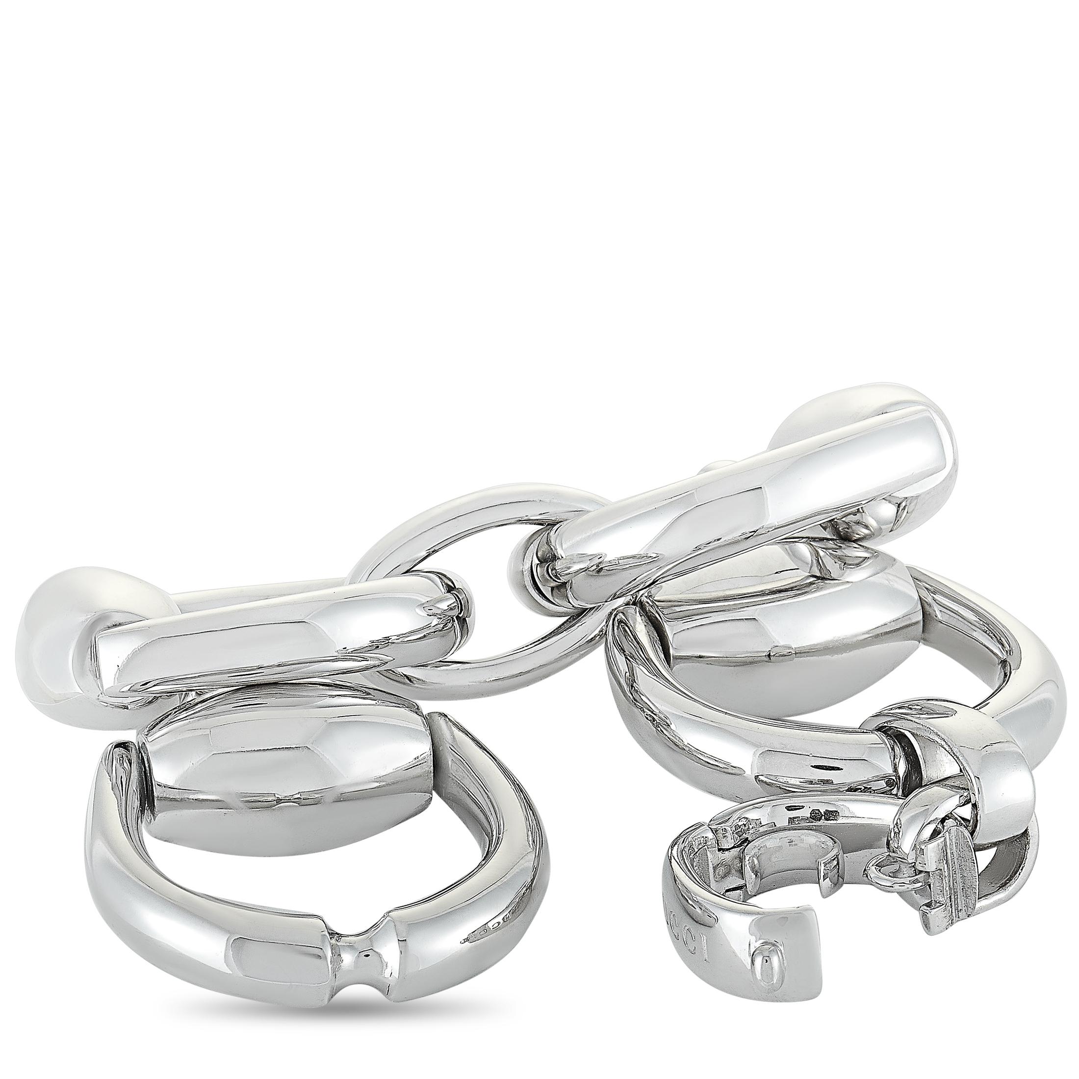 gucci horsebit bracelet silver