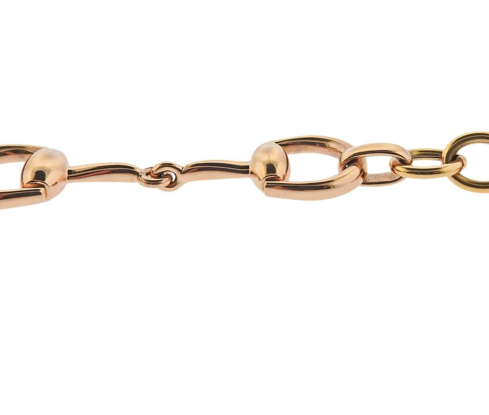 Gucci Horsebit Rose Gold Bracelet In New Condition In Lambertville, NJ