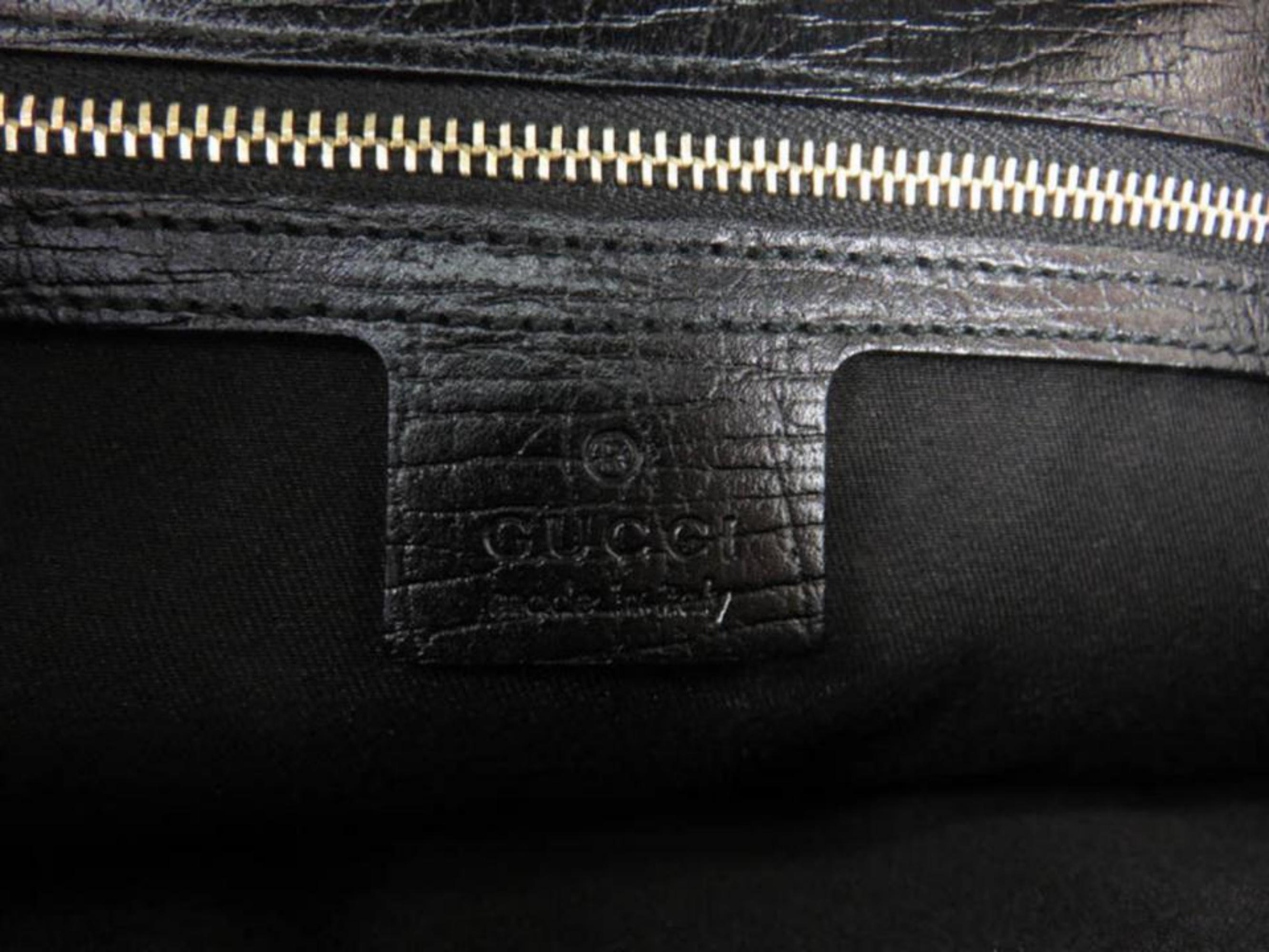 Gucci Horsebit Sherry Web Chain Flap 867901 Black Canvas Shoulder Bag For Sale 1