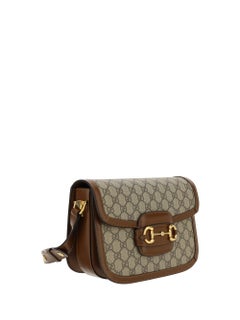 Gucci Horsebit Shoulder Bag — Brown