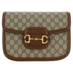 Gucci Horsebit Shoulder Bag — Brown