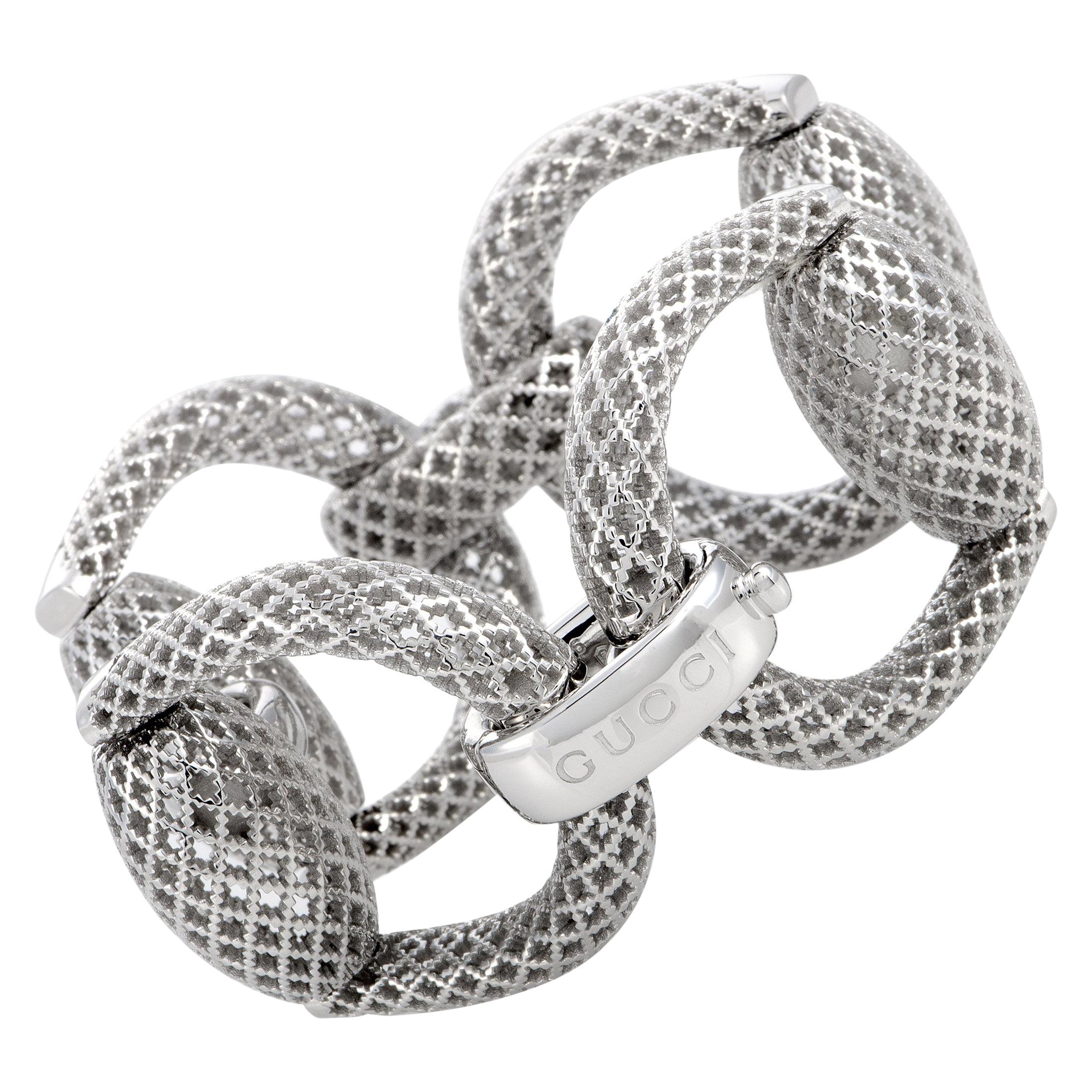 Gucci Horsebit Silver Bracelet