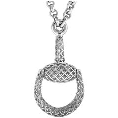 Gucci Horsebit Silver Necklace