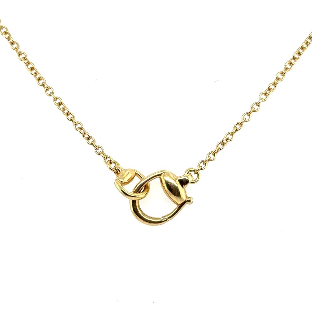 Gucci Collier pendentif en or jaune 18 carats avec quartz fumé et pierres précieuses en vente 2