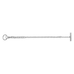 Gucci Horsebit Sterlingsilber-Armband Größe 17 YBA781167001