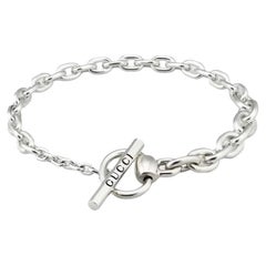 Pulsera Gucci Horsebit de plata de ley talla 17 YBA781167001