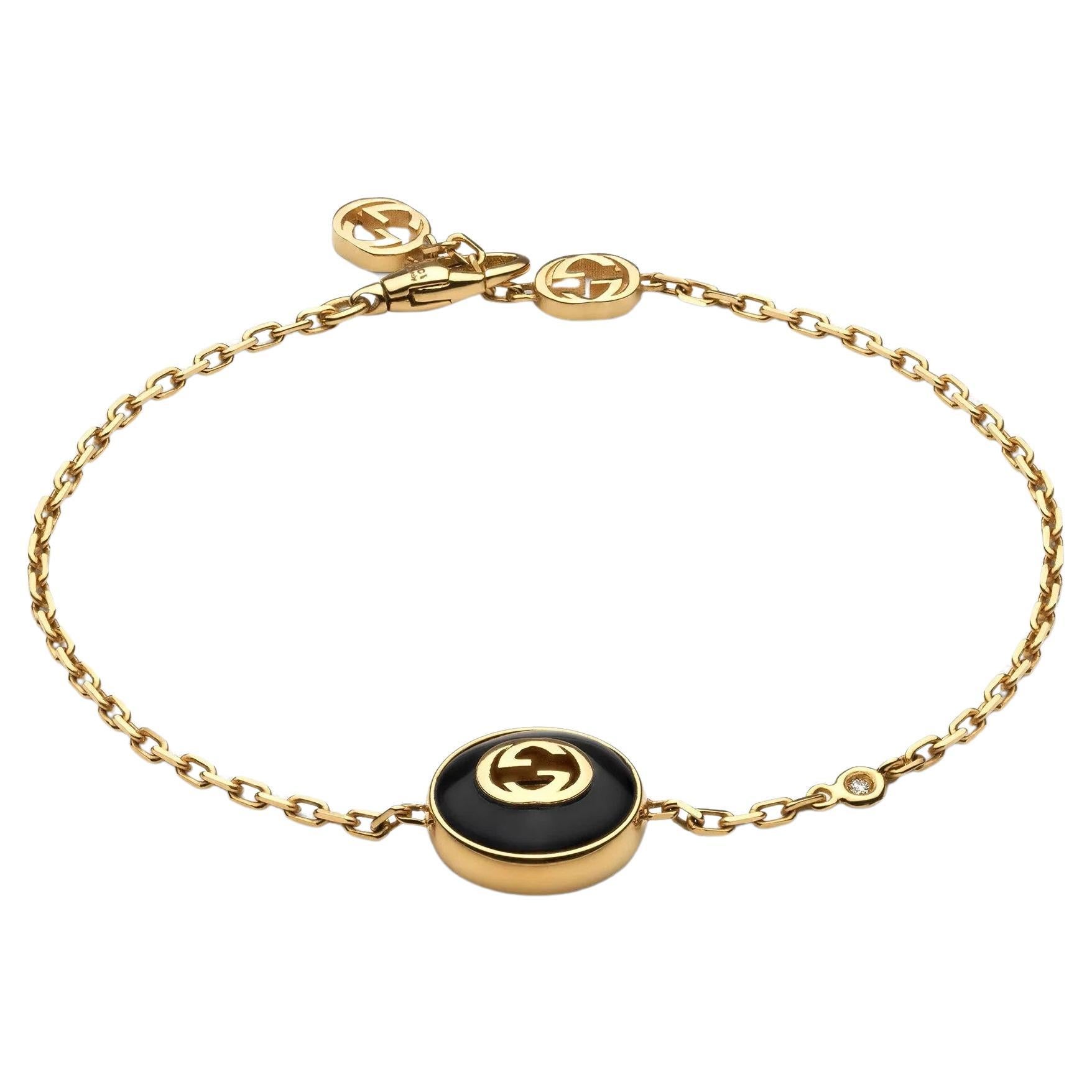 Gucci Horsebit Sterling Silver Bracelet Size 17 YBA781167001