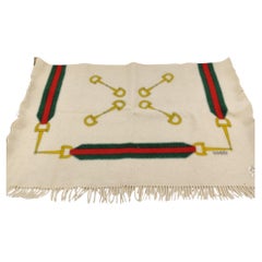 Gucci horsebit throw blanket