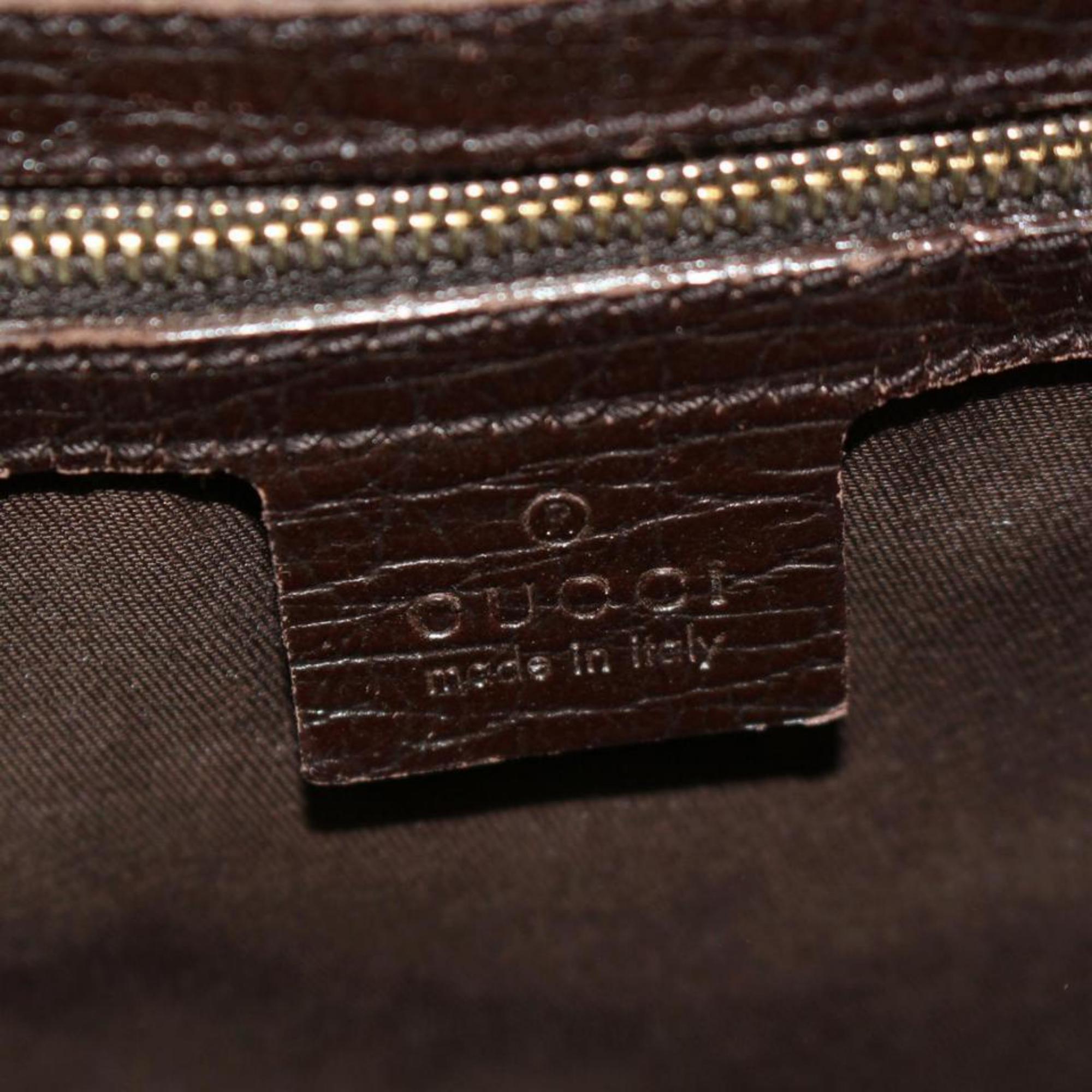 Women's Gucci Horsebit Web Gg Bridle Hobo 867187 Brown Coated Canvas Shoulder Bag For Sale