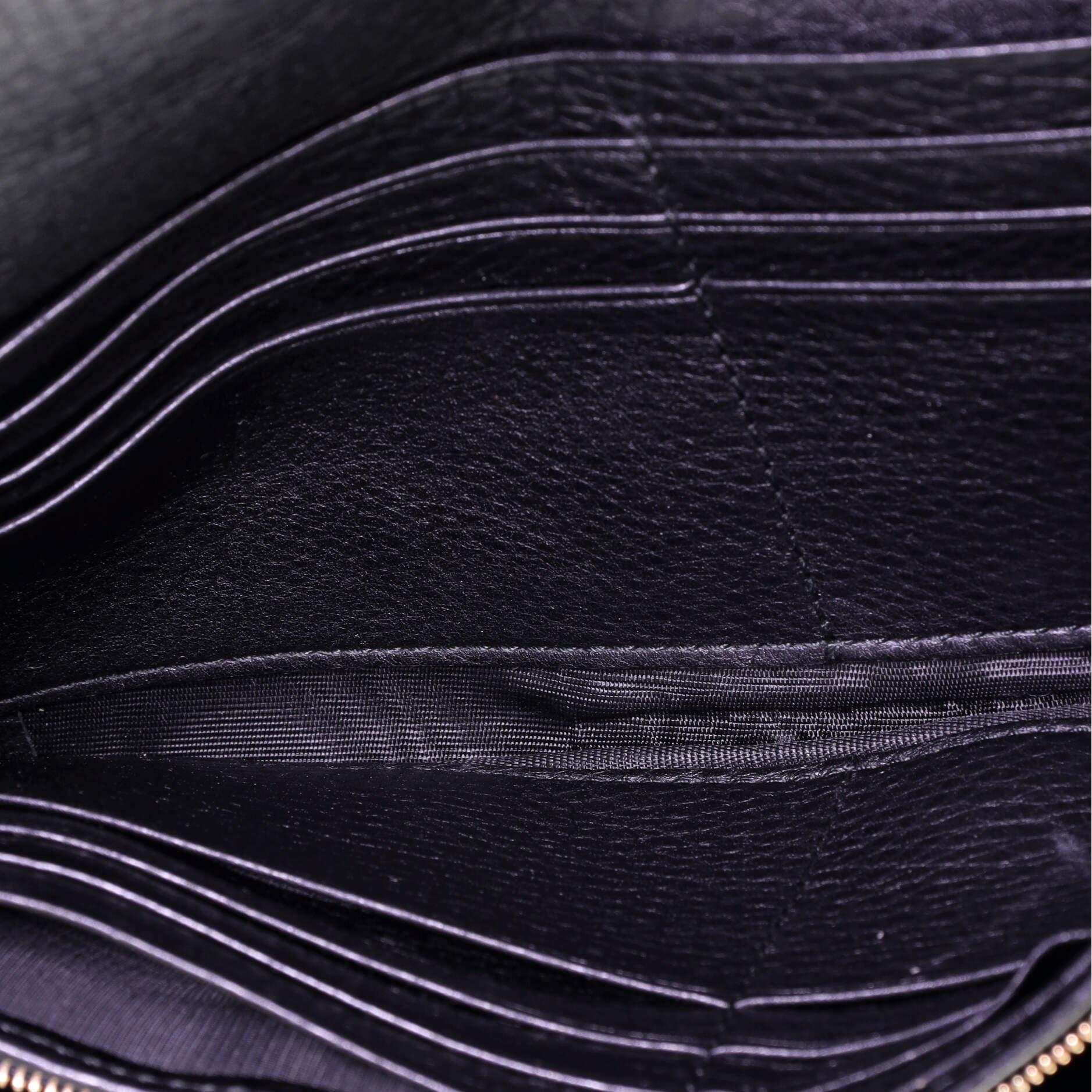 Gucci Horsebit Web Kurze Kette Brieftasche aus Leder 1