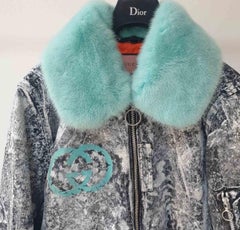 Gucci Host Graffiti Gray Bomber Jacket