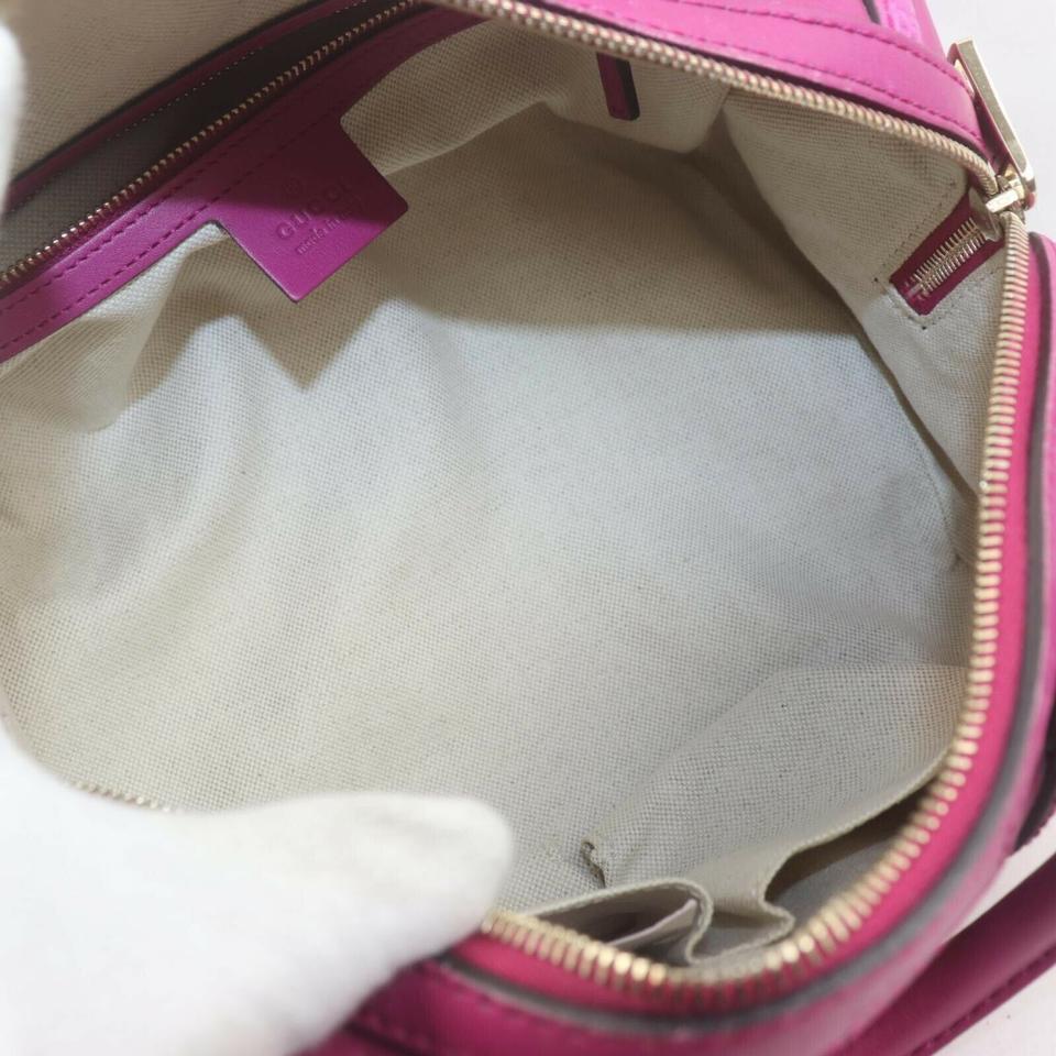 Gucci Hot Pink Fuchsia Leather Joy Boston Bag with Strap 863020 1
