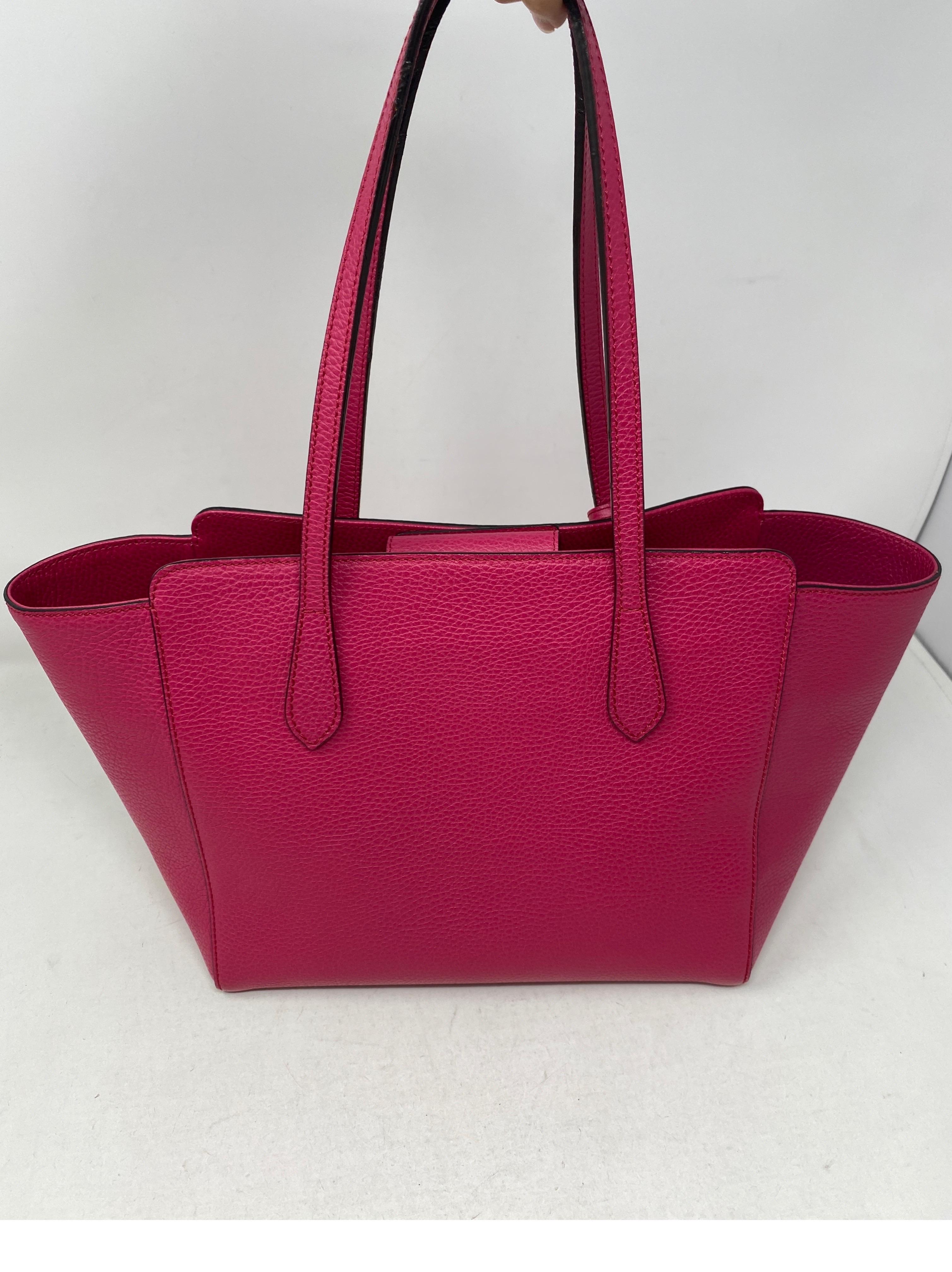 Gucci Hot Pink Ledertasche 6