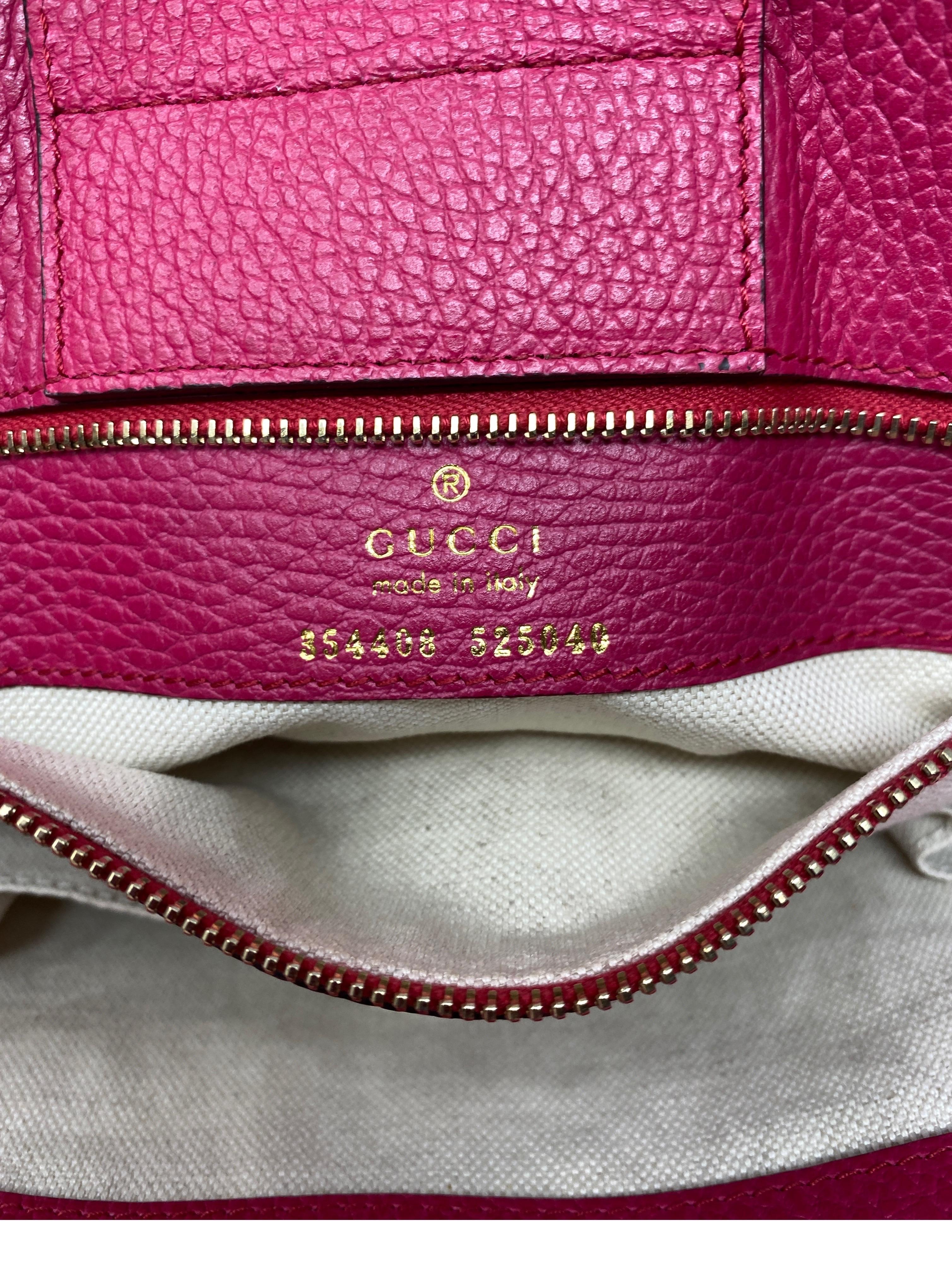 Gucci Hot Pink Ledertasche 10