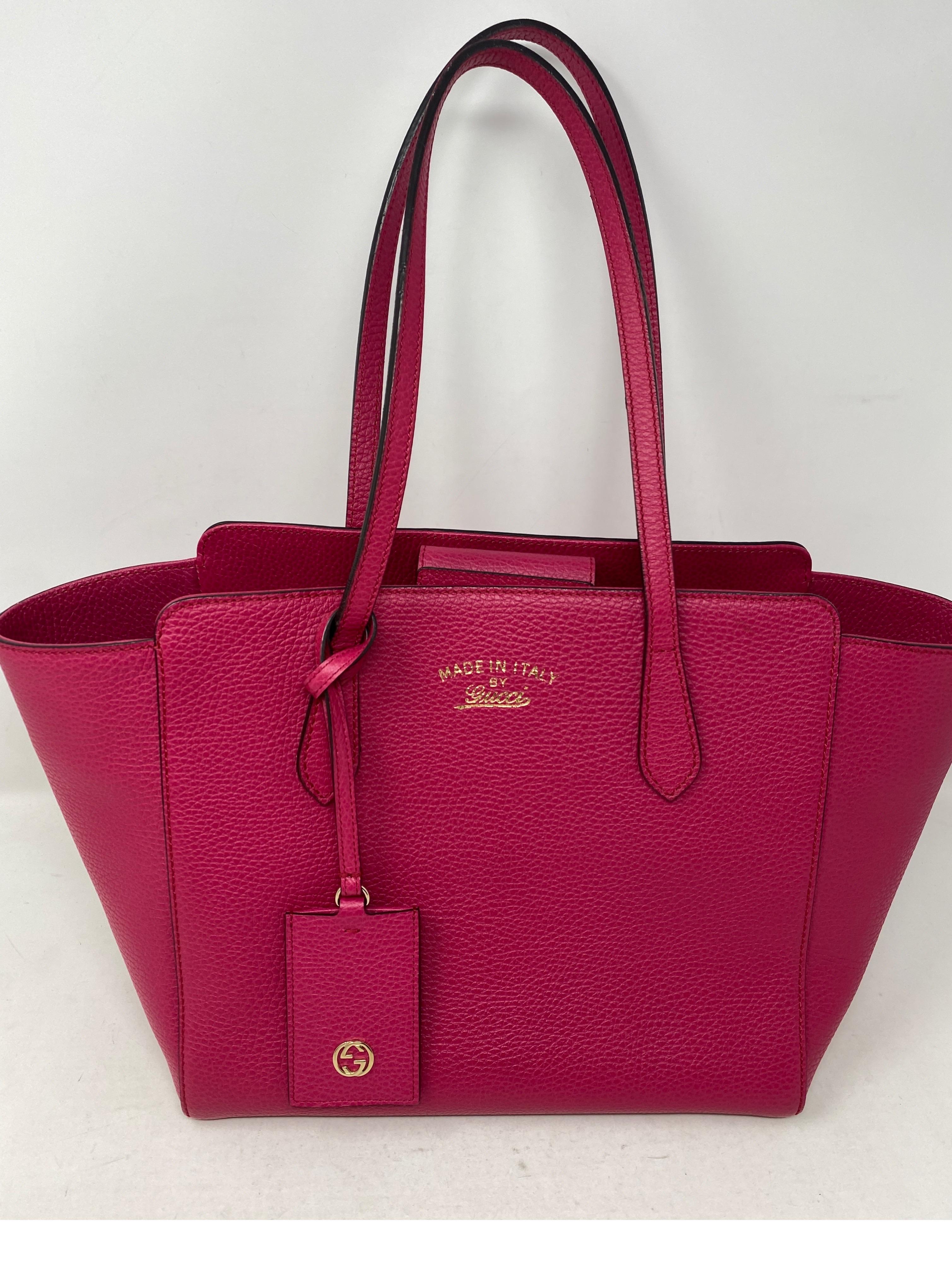 Gucci Hot Pink Ledertasche 14