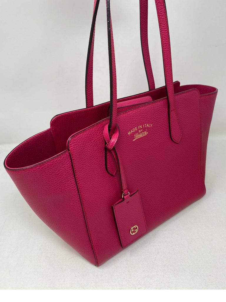 Gucci Hot Pink Leather Bag at 1stDibs | hot pink designer bag