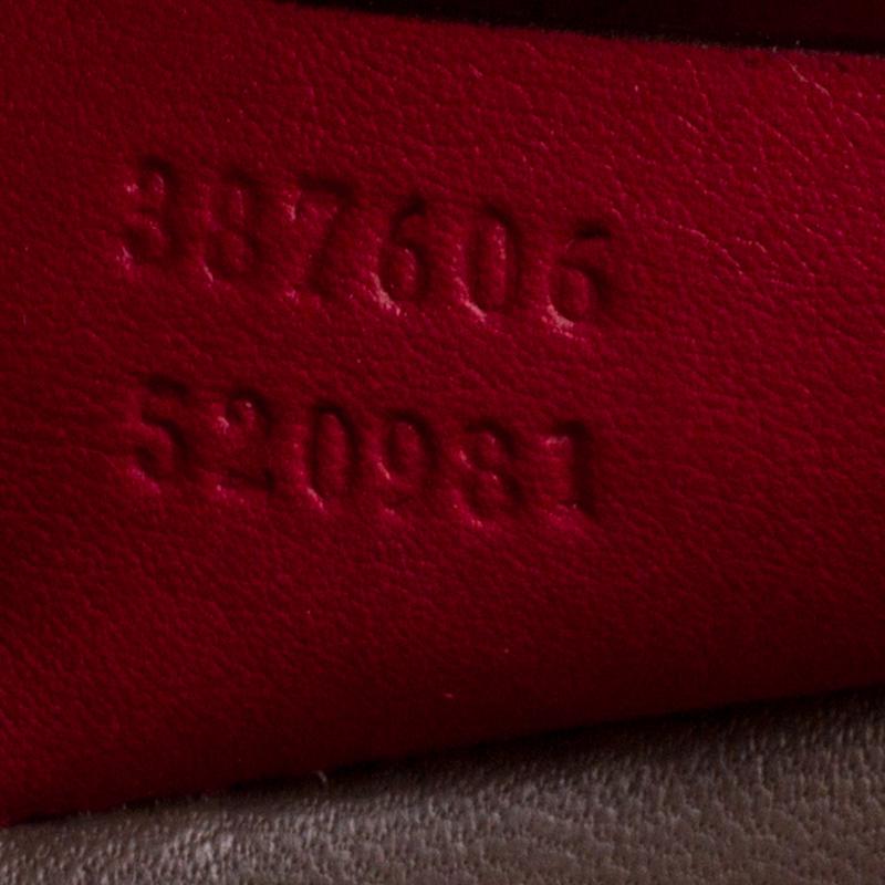Gucci Hot Pink Patent Leather GG Interlocking Shoulder Bag In Good Condition In Dubai, Al Qouz 2