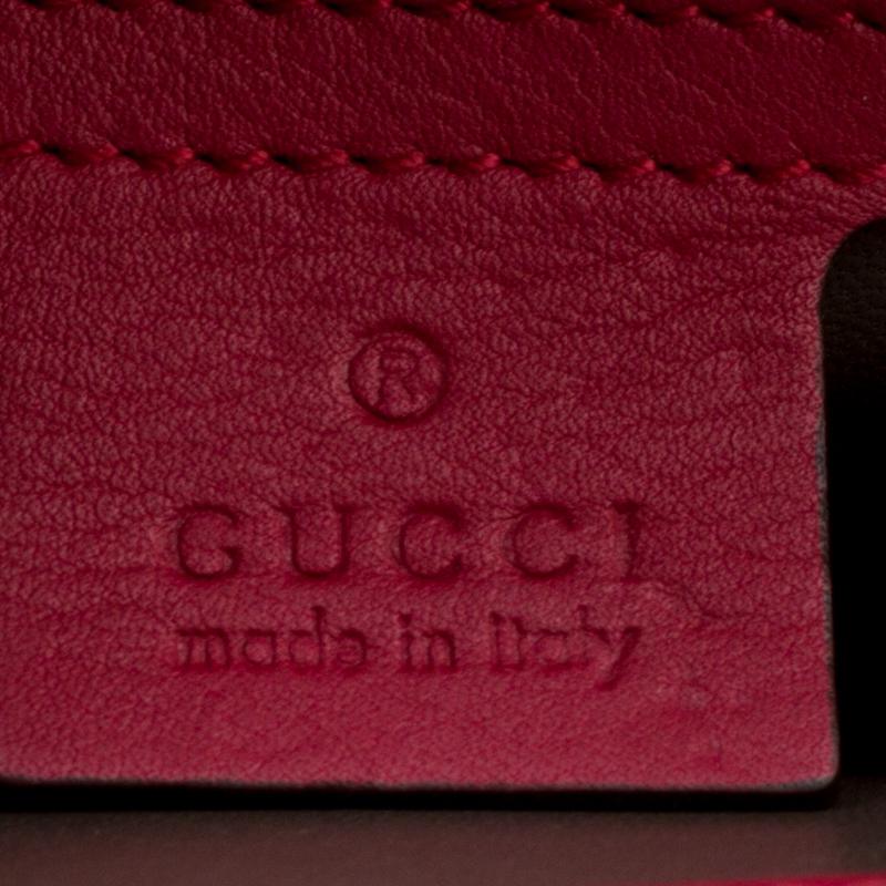 Women's Gucci Hot Pink Patent Leather GG Interlocking Shoulder Bag