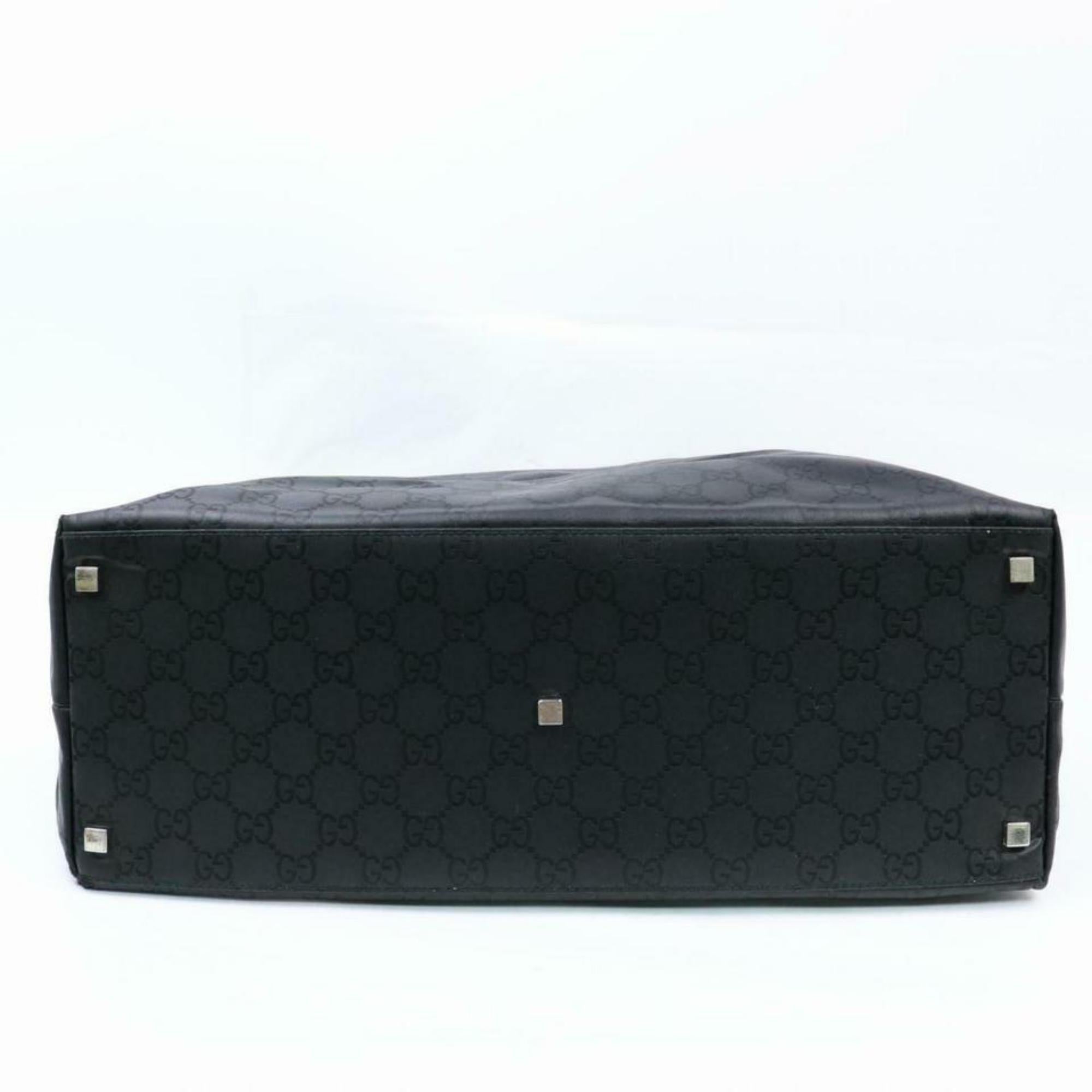 Gucci Huge Extra Large Signature Jumbo Hobo 870240 Black Nylon Shoulder Bag For Sale 1
