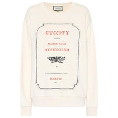 Gucci Sweatshirt aus Baumwoll-Jersey mit Hypnose-Grafik