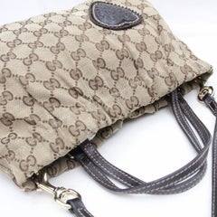 Gucci Hysteria Baguette 2way 867461 Brown Canvas Cross Body Bag