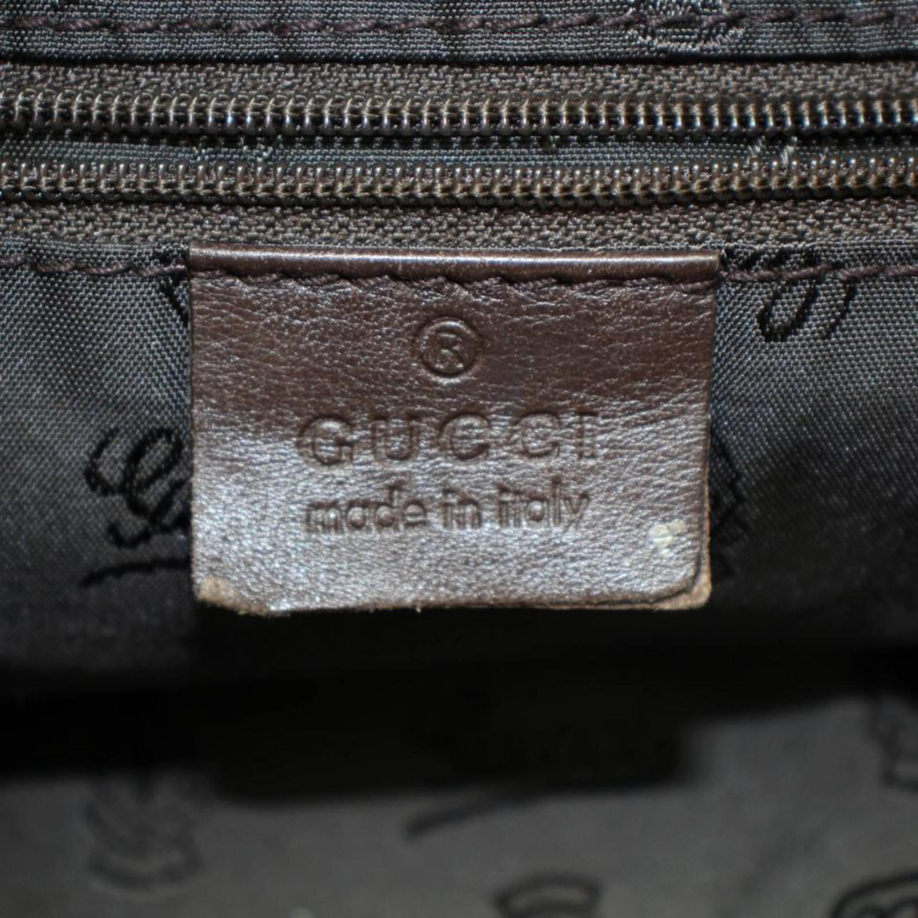Women's Gucci Hysteria Baguette 2way 867461 Brown Canvas Cross Body Bag For Sale