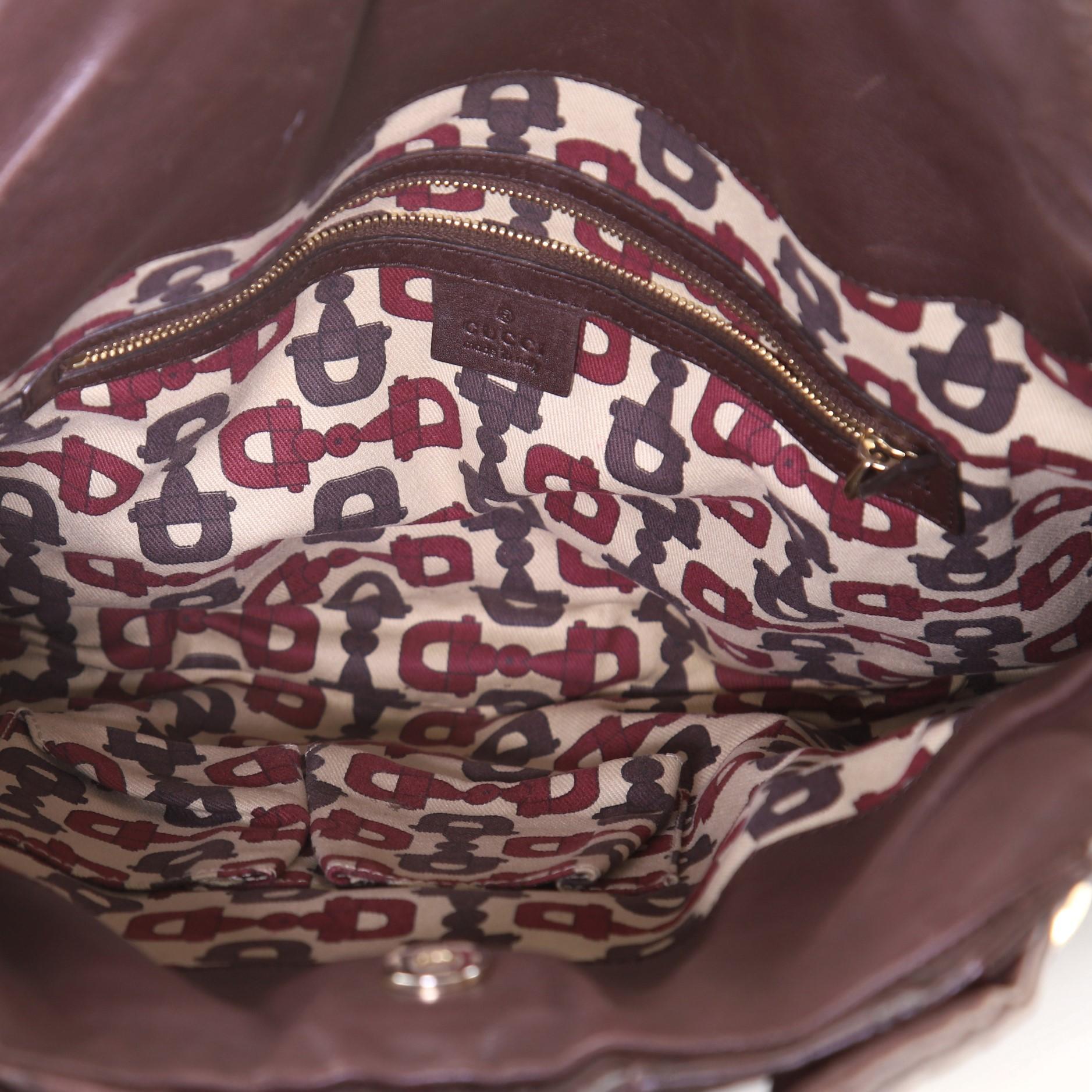 Gucci Hysteria Umwandelbare Henkeltasche Guccissima aus Leder mit Griff oben Groß 1