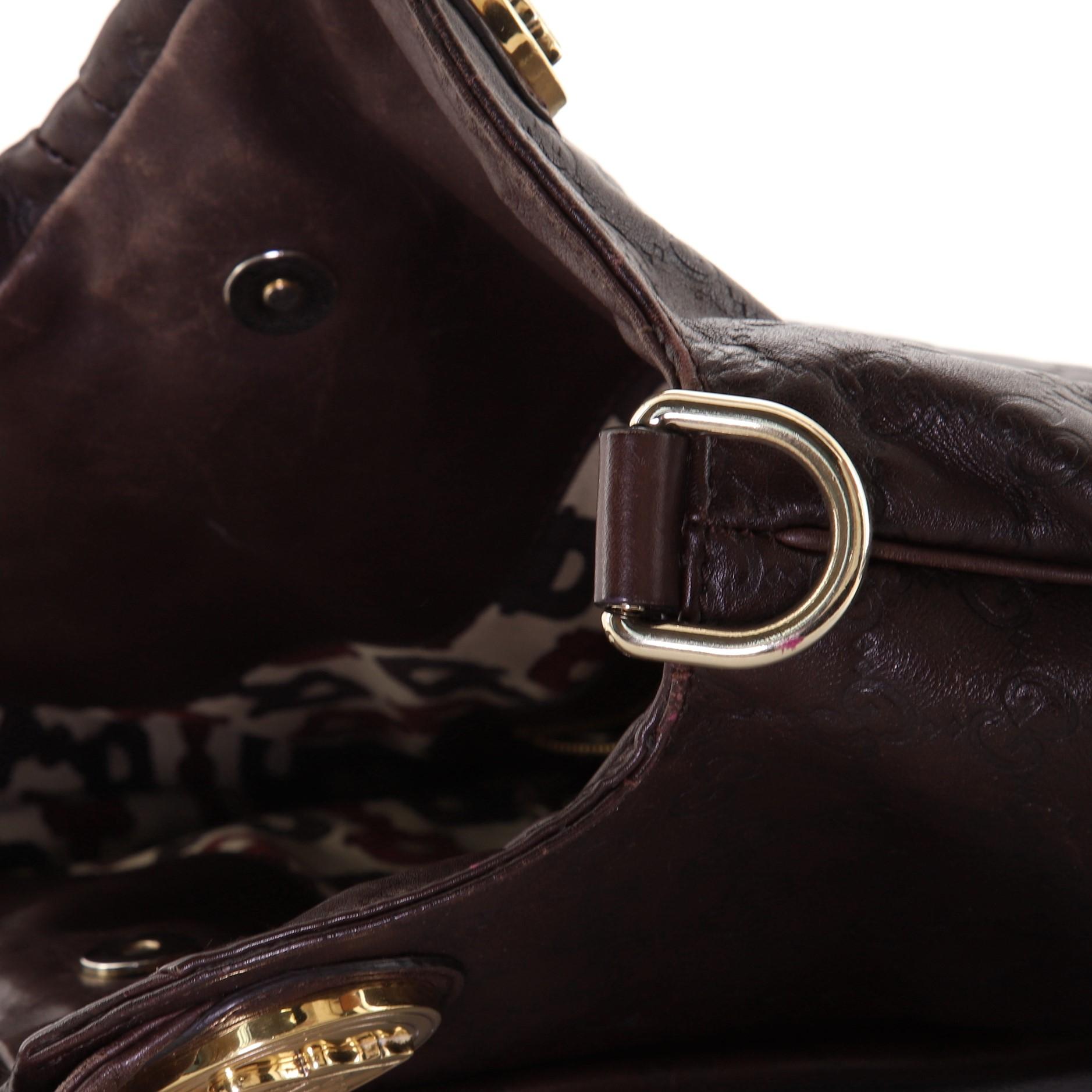 Gucci Hysteria Umwandelbare Henkeltasche Guccissima aus Leder mit Griff oben Groß 4