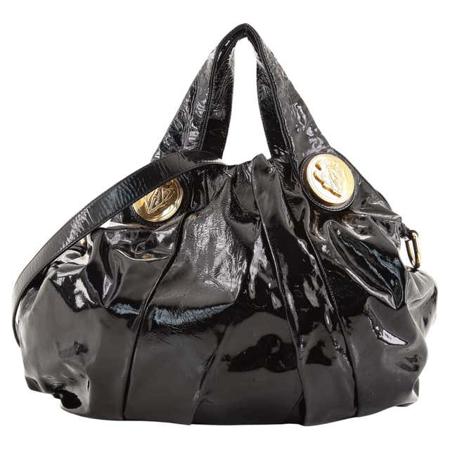 Gucci Abbey D-ring Hobo 870263 Black Patent Leather Satchel For Sale at ...