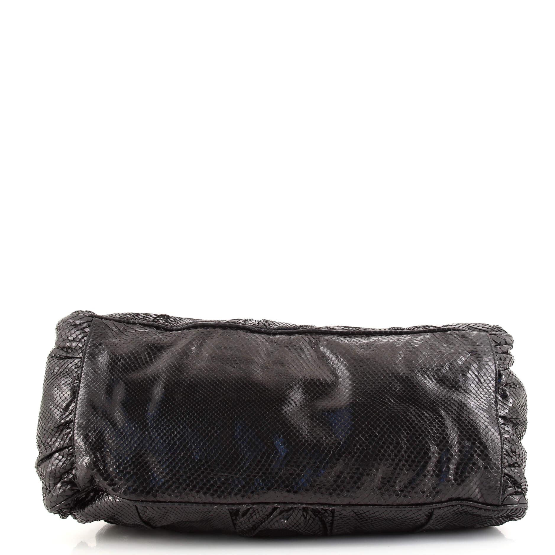 Women's Gucci Hysteria Convertible Top Handle Bag Python Large