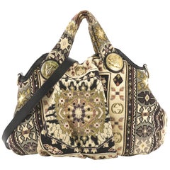 Gucci Hysteria Convertible Top Handle Bag Tapestry Medium