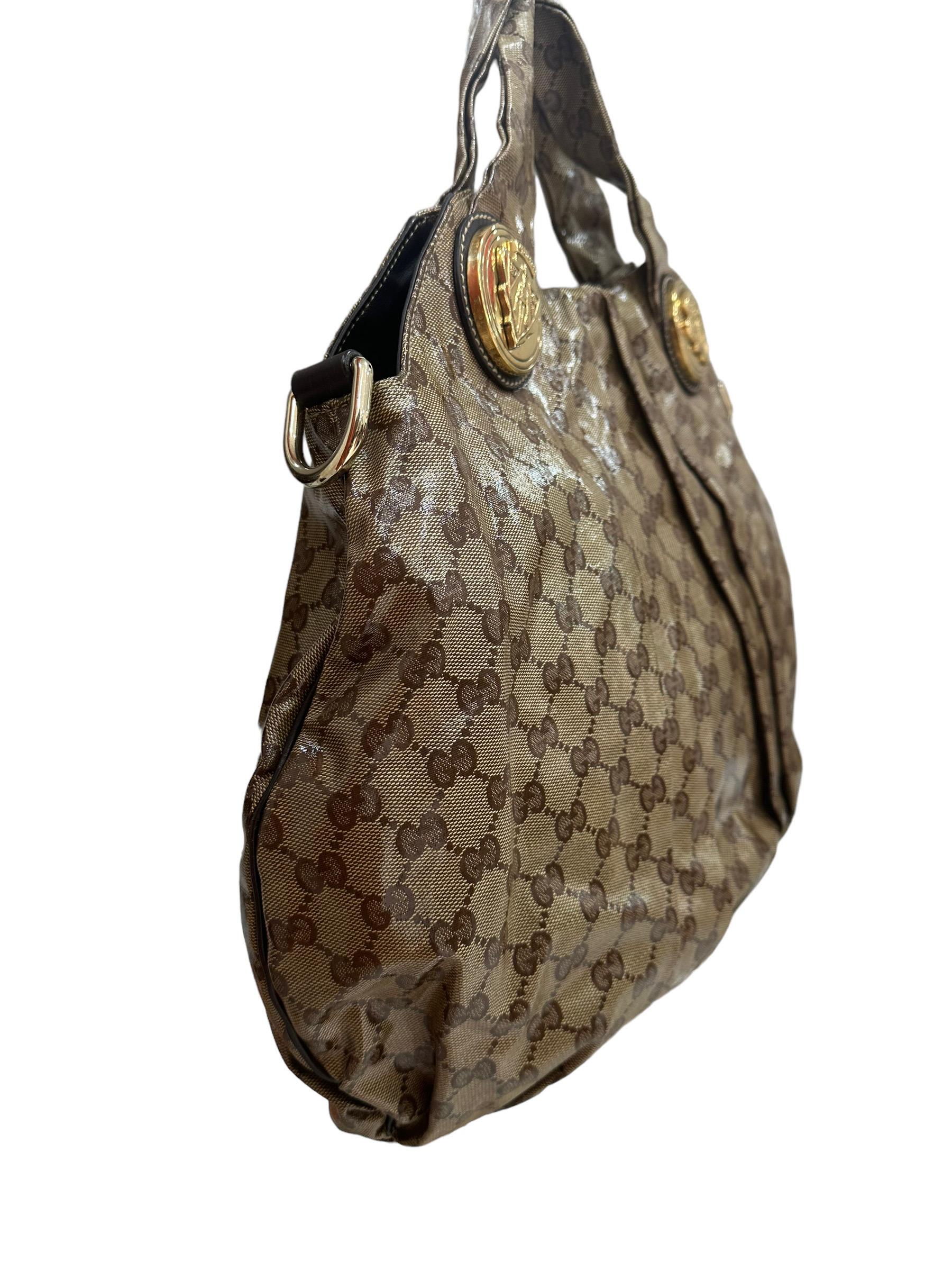 Gucci Hysteria Crystal GG Supreme Top Handle Bag In Excellent Condition In Torre Del Greco, IT