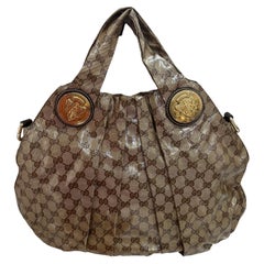 Gucci Hysteria Crystal GG Supreme Top Handle Bag