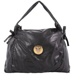 Gucci Hysteria Fold Over Hobo Leather Medium