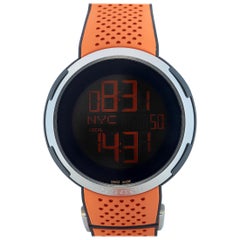 Gucci I-Gucci Sport Digital Orange Strap Watch YA114104
