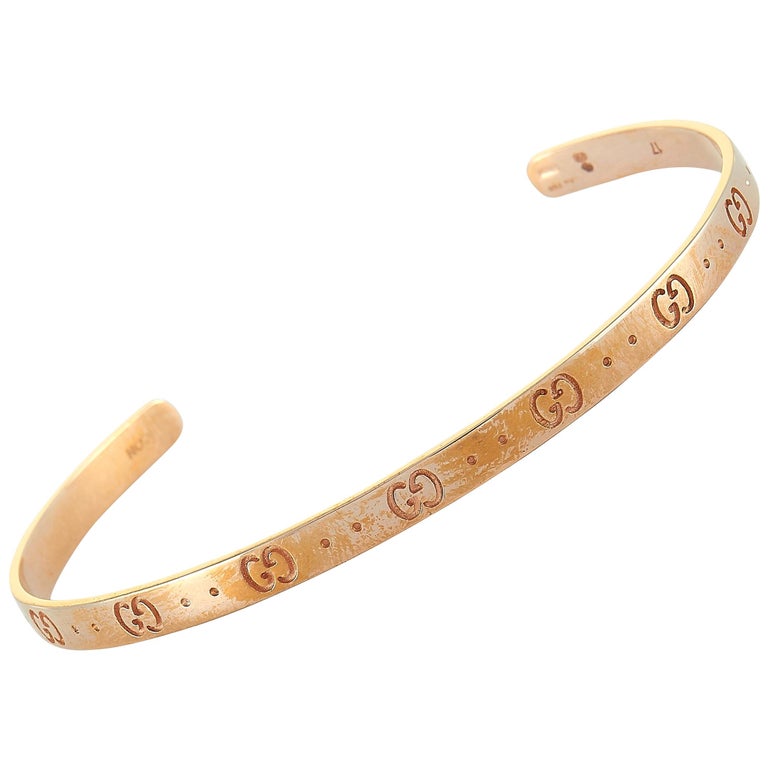 Gucci Icon 18 Karat Rose Gold Bracelet at 1stDibs | gucci gold bracelet,  gucci rose gold bracelet, gucci icon bracelet